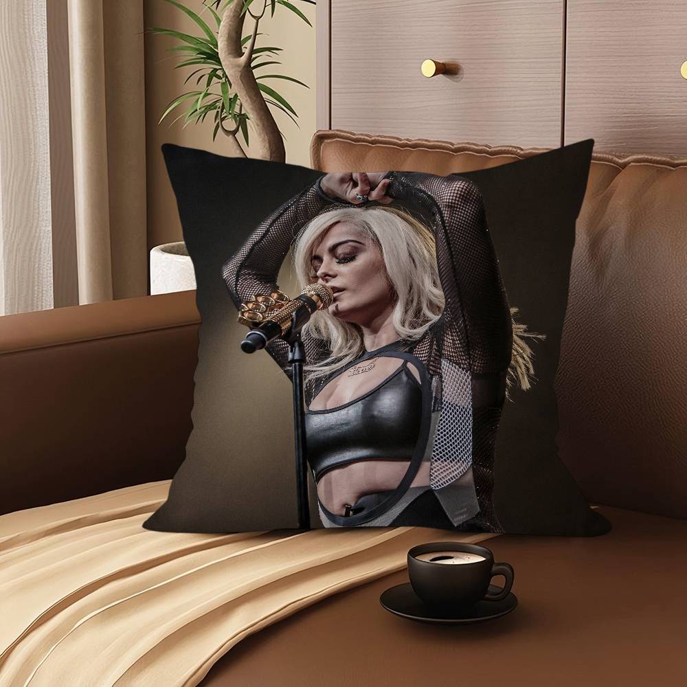

B-BEBE REXHA Actor Singer Cushion Cover Inches Farmhouse Decor Home Throw Pillow Covers For Couch Decorations 12x12Inch