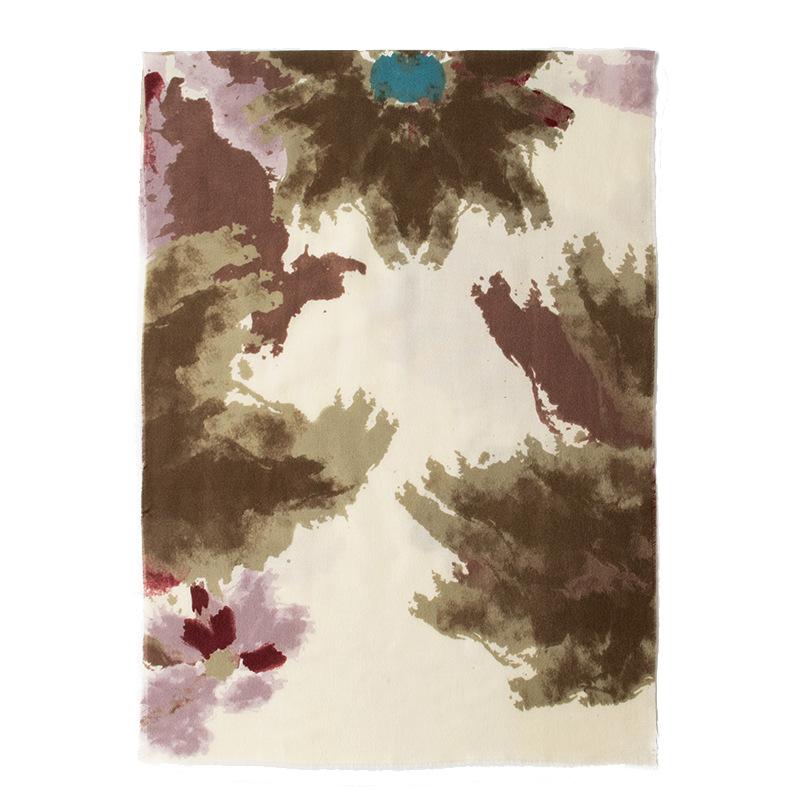 New Sfumato Retro Imitation Cashmere Scarf for Women Autumn High end Retro Elegant Tassel Print Women's Shawl