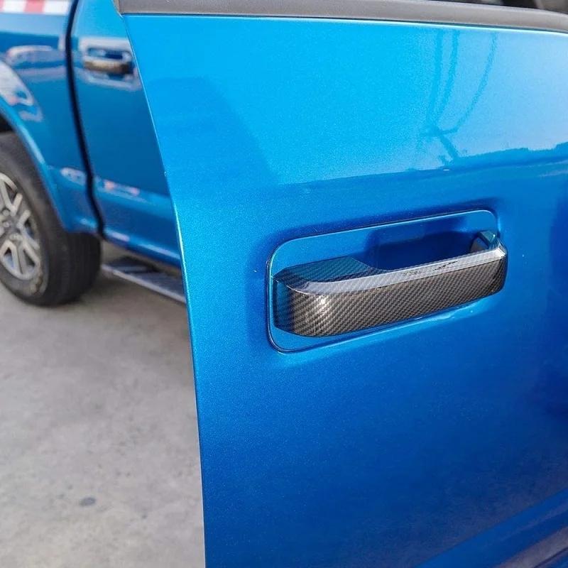 For Ford F150 F-150 2015 2016 2017 2018 ABS Glossy Black Door Handle Cover Trims Decoration Sticker Car Accessories