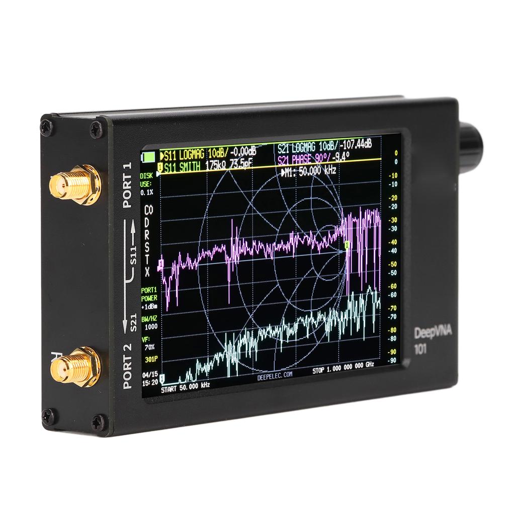 Vector Network Analyzer 4.3in Screen Handheld HF VHF UHF Antenna Standing Waves Analyzer 10k 1.5ghz