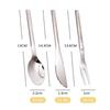 European PDL Straight Handle 304 Stainless Steel Cutlery Set: Western Knife, Fork, Spoon, Steak Knife, Dessert Knife, Fork, Spoon