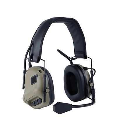 Taktische Headset-Kopfhörer Militärische Ohrenschützer Schieß-Headsets Jagd Gehörschutz Gehörschutz Ohrenschützer Verwendung mit PTT