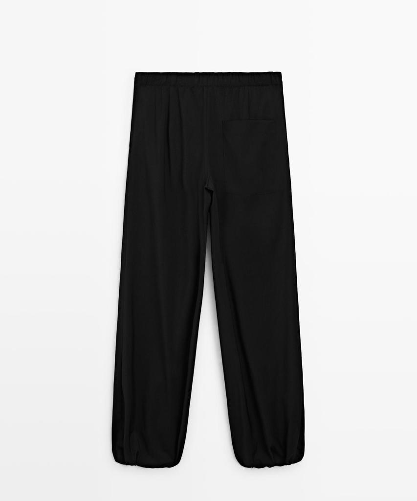 Masimodutti Wool Sarouel Tie Pants