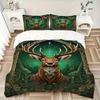 3pcs Deer Forest Soft Comfortable Bedding Set, For Bedroom, Guest Room And Dorm, All - Season Use, High-Definition Printing196