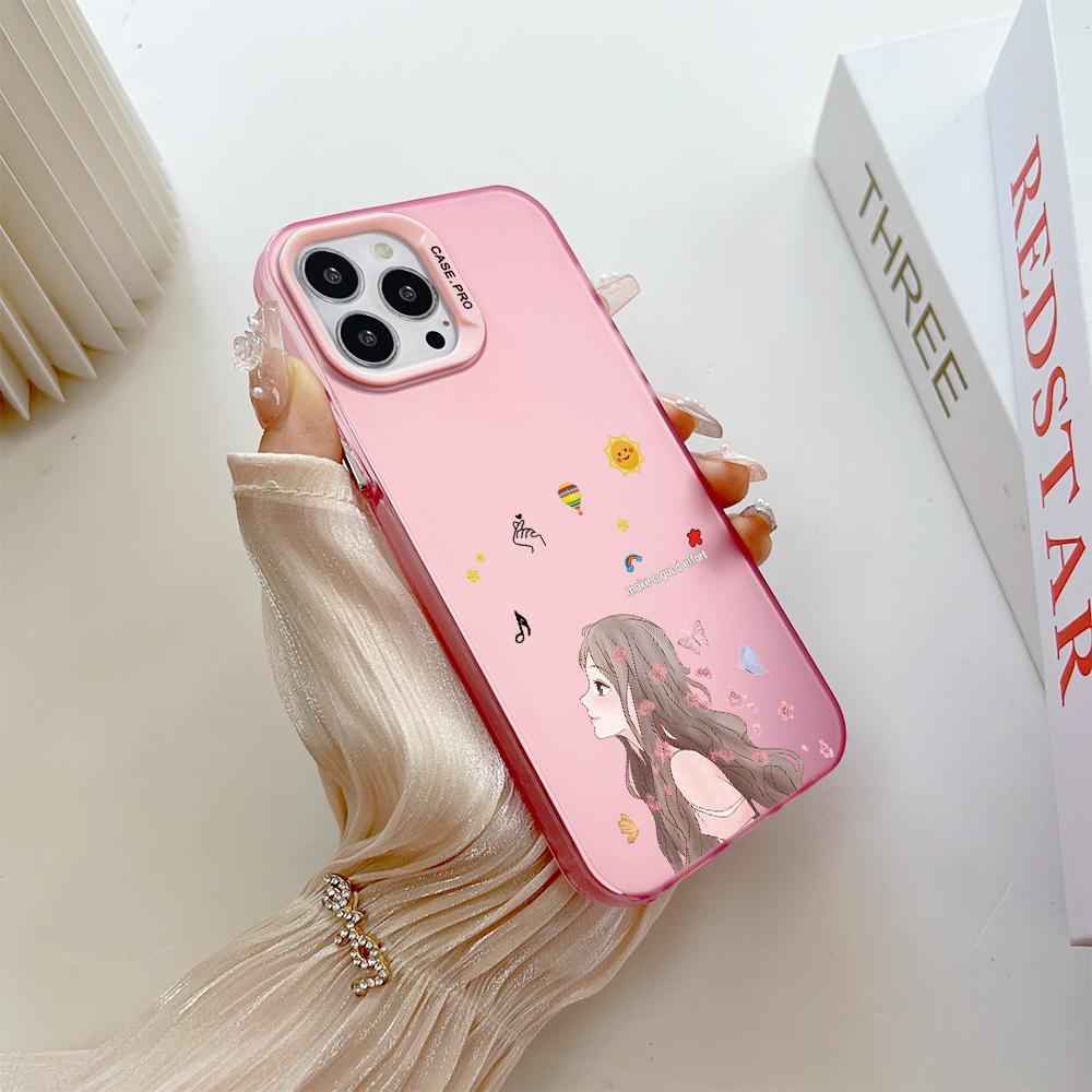 Fashion Colorful Sliver Double Sided Phone Shell Soft Edge Hard Case Full Cover Shockproof Phone Casing for Samsung A16 A55 Xiaomi Redmi 14C Poco C75