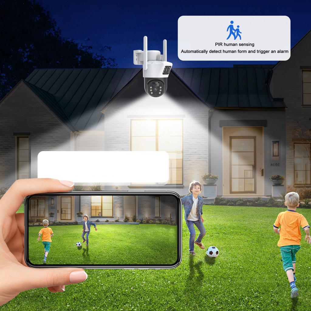 Solar Security Camera Wifi Wireless HD Night Vision PIR Motion Detection Surveillance Camera for Outdoor Use