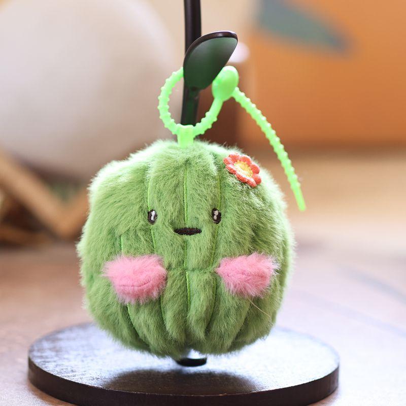 

1 шт. 11 см Каваи Симуляция Реалистичный Сказочный Шар Сумка Подвеска Плюшевая Игрушка Набитые Растения Кактус Куклы Брелок Для Девочек Декор