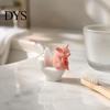 Playful Room Accents Miniature Animal on Toilet Figurine, Mini Small Frog /Duck/ Pig Statue, Funny Figurine for Fairy Gardens Bathroom Decor,