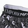 Emporio Armani Men's Purple Boxer Briefs with Logo Print, Size 111389, 4R506, 33221, Small [Parallel Import]