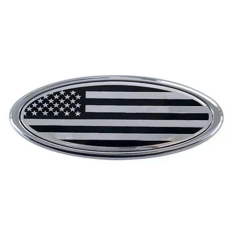 14.5x5.8CM Front Rear Trunk Emblem Badge Sticker For Ford Mondeo Kuga Focus Ranger Transit EcoSport Fiesta Edge Raptor Figo etc
