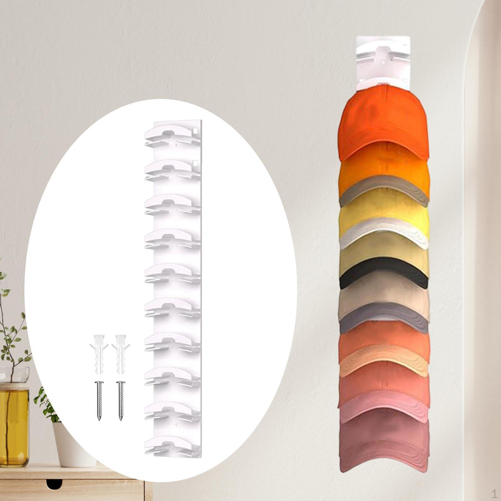 

Органайзер для бейсболок, вешалка для шляп, компактный держатель для хранения шляп для стирки белый