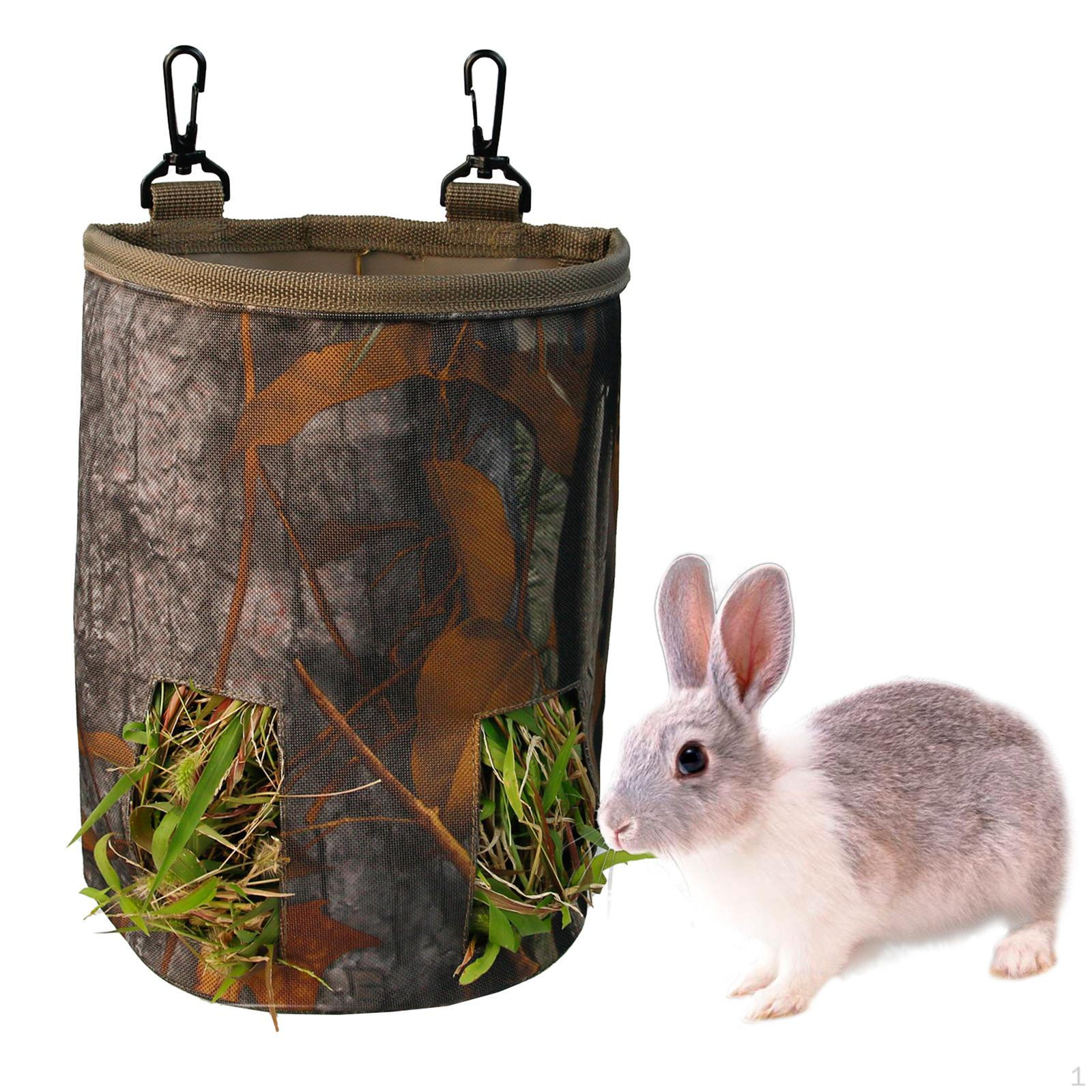 

Guinea Pig Hay Feeder Bag Storage Polyester Portable Hanging for , Pig, Chinchilla and Leaves