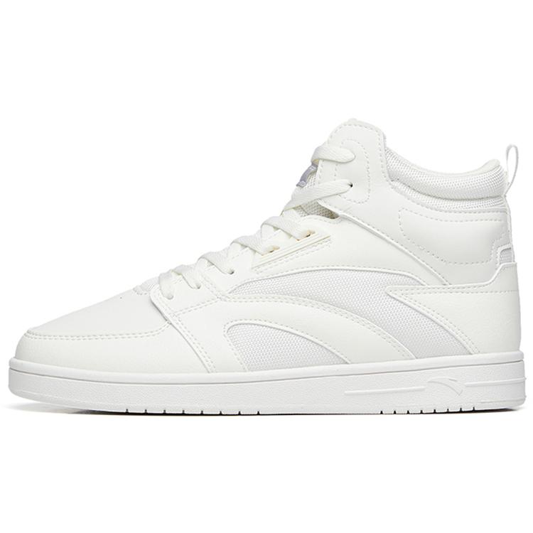 New Anta Street Naughty High Top Skateboard Shoes Women's White 122238067-1