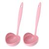 2-In-1 Long Handle Soup Ladle with Strainer Soup Spoon Essential Kitchen