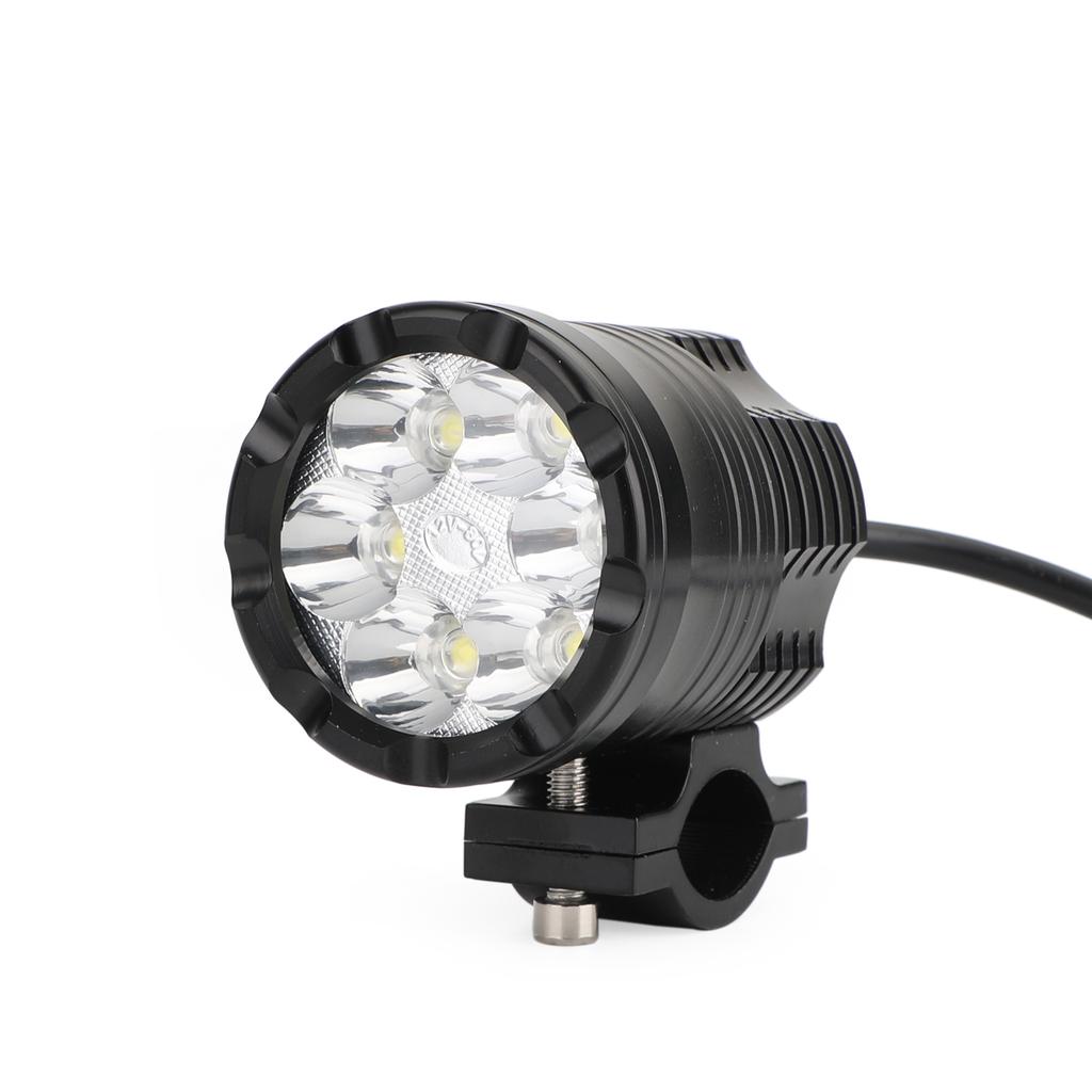 Areyourshop 12V-80V DC 1800LM 6X LED MTB Motorcycle Light Bike Front Headlight