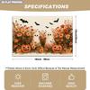 4/6pcs, Halloween-Themed Placemats, Pumpkin, Ghost, Bat, And Floral Pattern Table Mats, Suitable for Indoor/Outdoor Party Restaurant Decor, Kitchen Ta