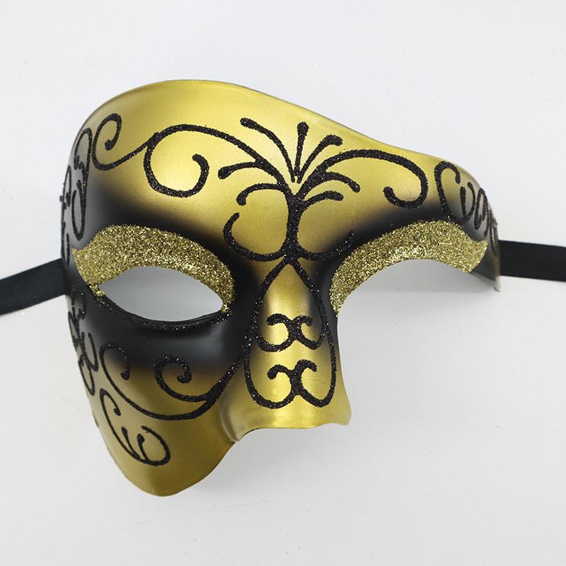 Roman Warrior Mask With Metallic Finish For Costume Events And Themed Parties