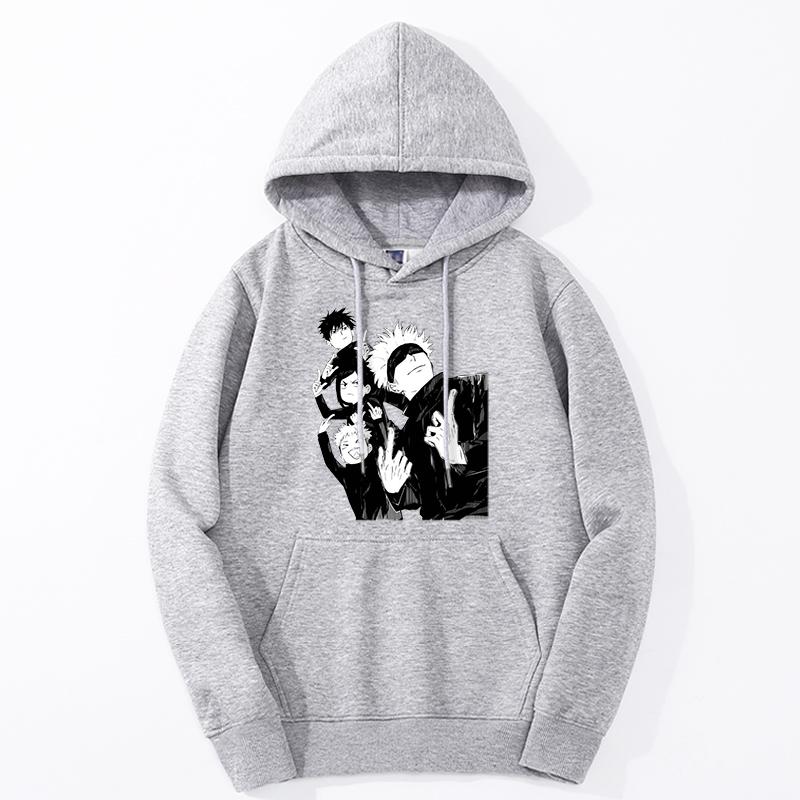 Jujutsu Kaisen Gojo Satoru Anime Graphic Hoodies Vintage Oversized Hooded Hip Hop Long Sleeves Cotton Hoodie Men Women Clothes