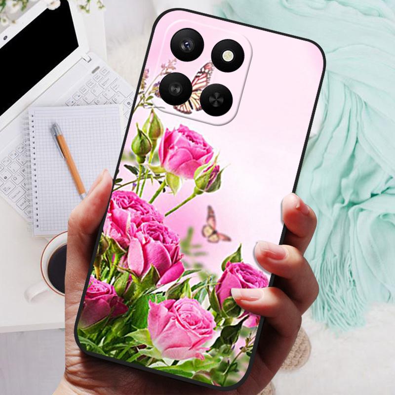 For Honor 400 Smart Case NEW TPU Silicone Shockproof Cat Phone Cover For Honor X7d 4G 5G / Play 10T 5GFunda Printing Soft Coque