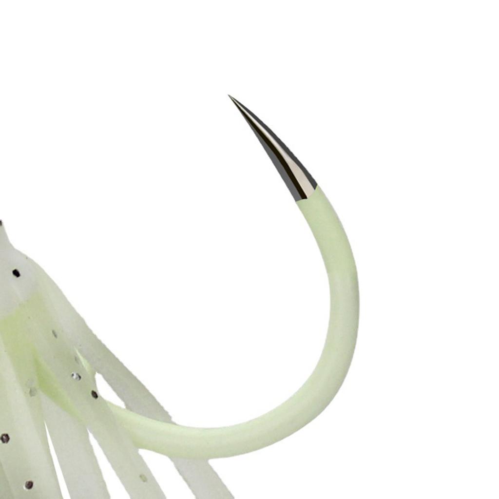 5pcs Trolling Lures Fishing Wobbler Artificial Baits Glow Jig Squid Skirt Baits Fishing Tackle Crankbait Lure