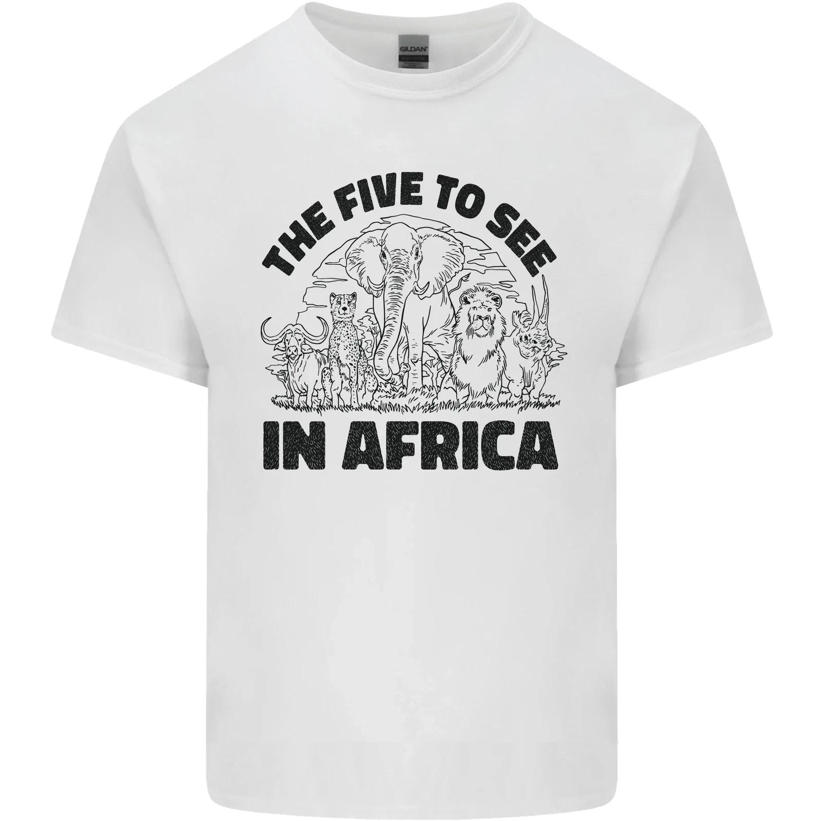 The Five Wild Animas to See in Africa Kids T-Shirt Childrens L