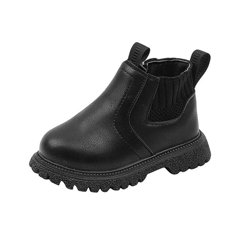 2025 Spring & Autumn Fashion Casual Little Leather Boots for Boys & Girls