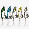 5 Stück Löffel Metall Harte Spinnerköder Fischköder Spinner Swimbaits Bunte Pailletten Köder Köder Drillinghaken Angelhaken Set