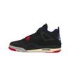 Air Jordan 4 Retro Rare Air - White Lettering Men Sneakers Black Fire-Red Deep-Royal-Blue FV5029-003