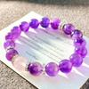 10Mm Retro High-Quality Atmosphere Natural Amethyst Bracelet Bracelet.