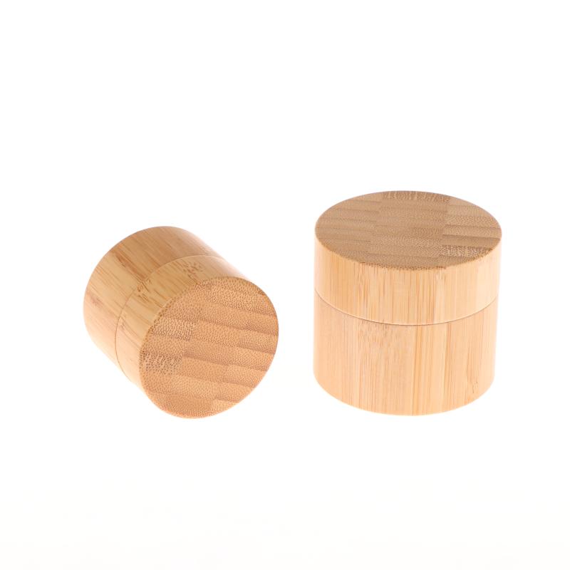 Bamboo Cream Jar Travel Container Lip Balm Jars Containers Face Lotion Container Eye Cream Sample Jars Cosmetic Container