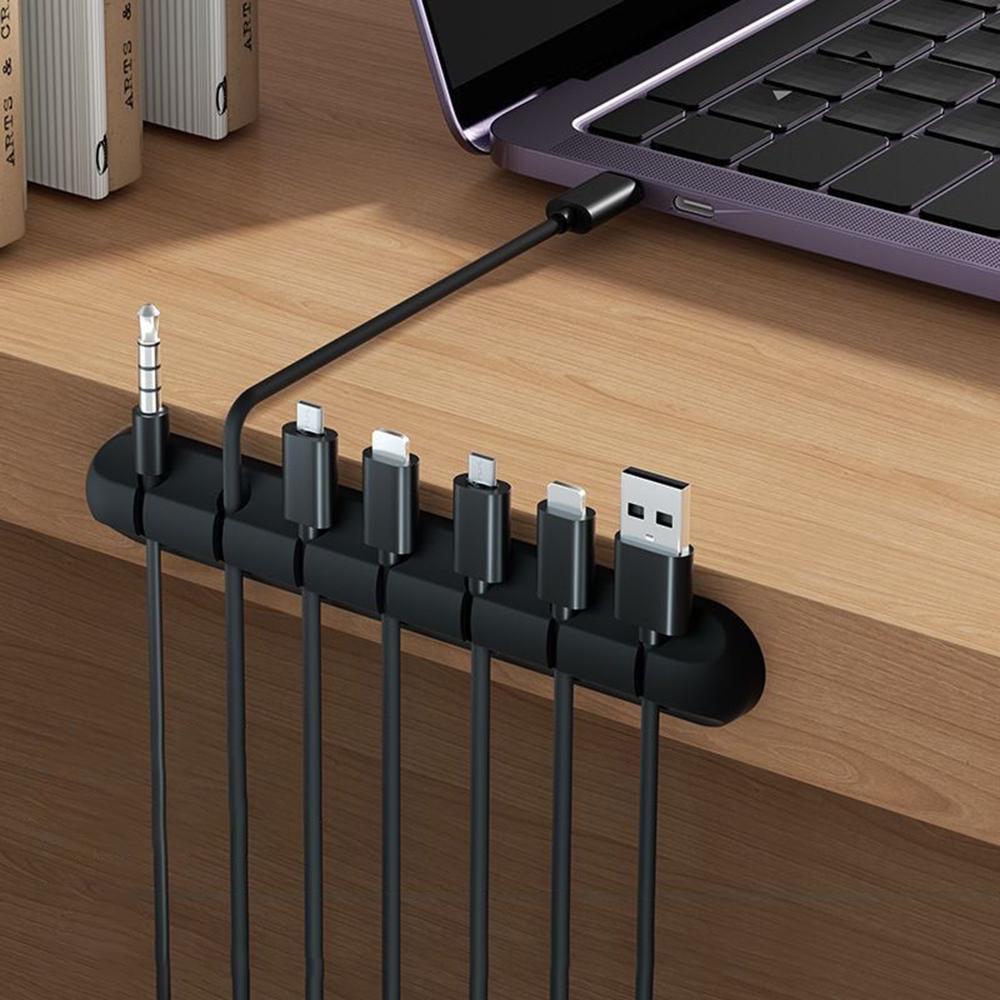 1 Stück Schreibtisch-Lade-Datenkabel-Organizer Maus-Kabel-Kopfhörer-Kabel-Organizer Auto Selbstklebender Kabelwickler