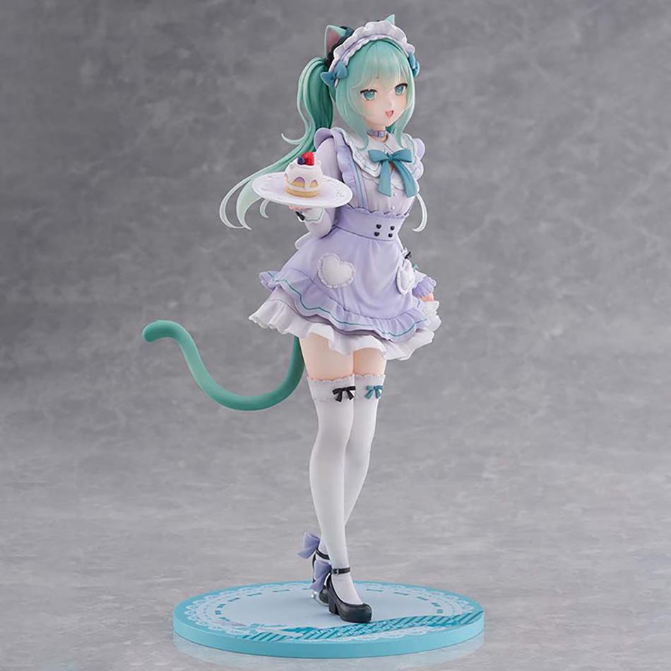 In Stock Latest Hatsune Miku X Nachoneko Cat Ear Maid Dress PVC Collection Anime Action Figures Desktop Decoration Figure Toys