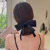 Hairpin Smooth Satin Hand-Sewn Three-Dimensional Ribbon Large Bow Hair Clip Hair Styling Tool Hair Accessories