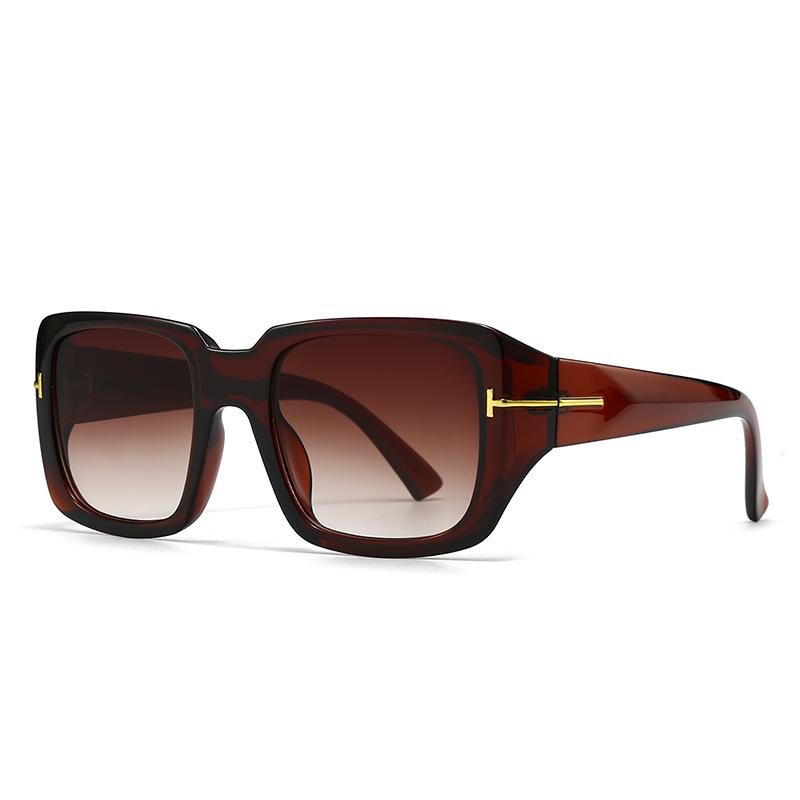 Foreign Trade Cross-Border Popular Modern Sunglasses European and American Street Photography Ins Popular Model Square Sunglasse