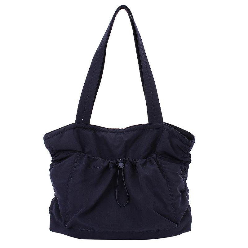 

Lazy wind class nylon bag new lightweight large-capacity tote bag commuter bag shoulder bag women s bag темно-синий