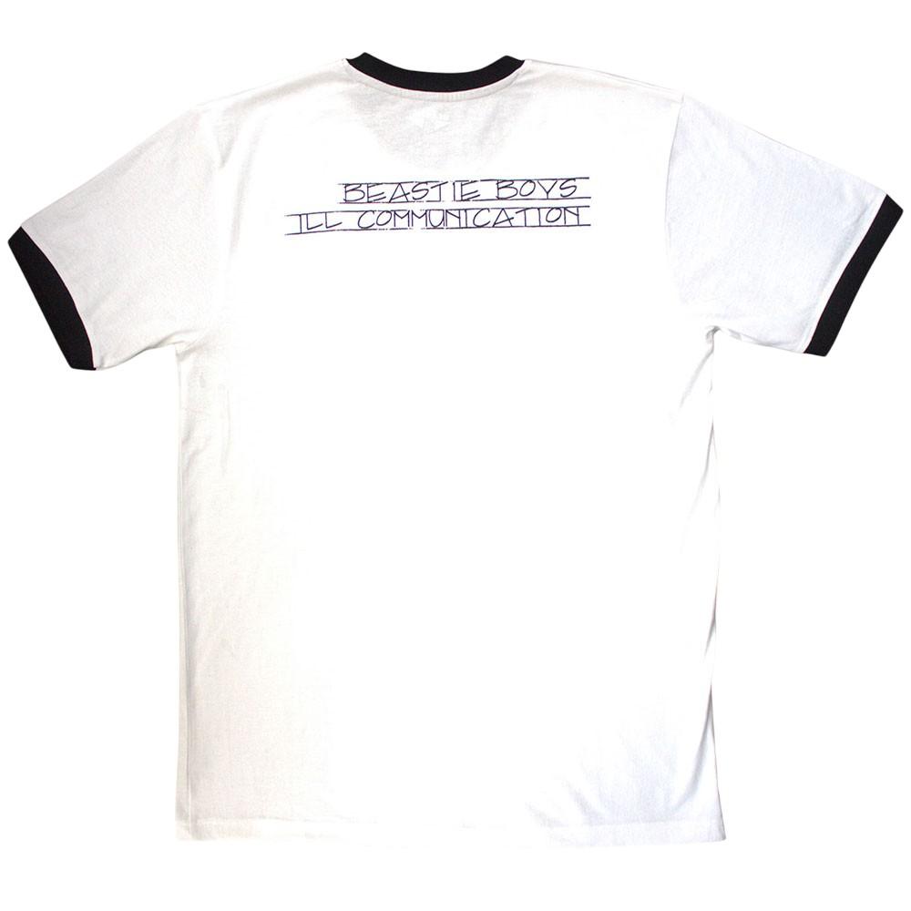 Beastie Boys Unisex Adult Record Label Back Print Ringer T-Shirt