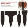 4-piece Steel Reciprocating Saw Shovel For Removing Tile Glue,  And Mortar,  Cleaning, Cleans Floors And Walls