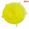 6pcs Reusable Silicone Stretch Lids For Food Bowls - Multifunctional Fruit And Vegetable Fresh-Keeping Cover
