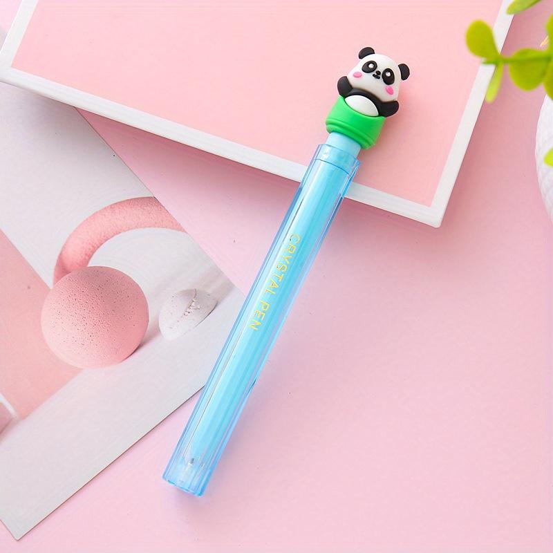 

Возвращение в школу, 10 шт. 0,5 мм, гелевая ручка в форме панды, креативная двойная ручка, высококачественная водяная ручка, милый канцелярский приз, подарок, офисная ручка для подписи синий