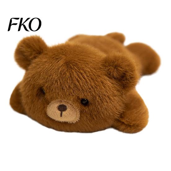 Fluffy Car Dashboard Toy Plush Magnetic Ornament, 15cm Soft Stuffed Animal Decor for Center Console Dashboard, Rearview Mirror, Refrigerator,