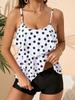 Sexy 2025 Print Ruffle Tankini Set Women Strapped Push Up Swimsuit Beach Summer Swimwear Brazilian Lady Bathing Suit