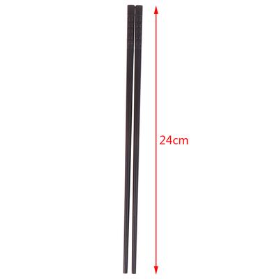 1 Pair Japanese Chopsticks Alloy Non-Slip Sushi Chop Sticks Set Chinese Gift