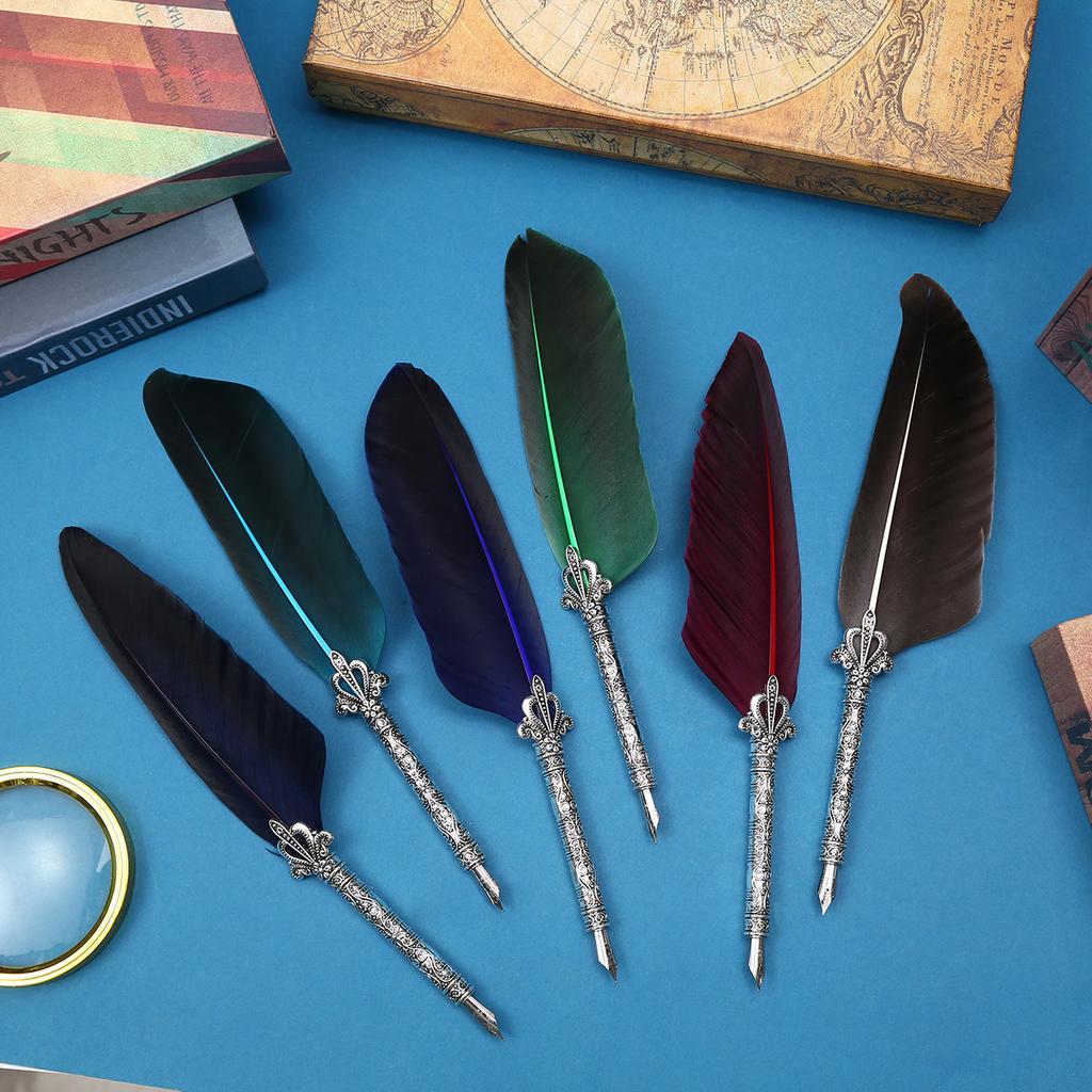 Literary Goose Quill Pen Girlfriend Birthday Graduation Commemorative Gift Friendship Creative Surprise Muse Festival Gift Dipping Pen