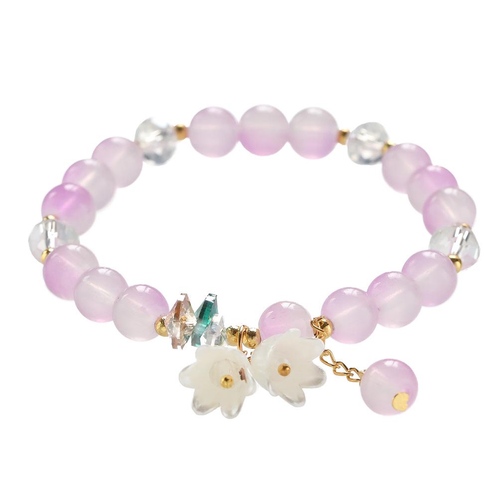 Elegant Crystal Butterfly Beaded Bracelet