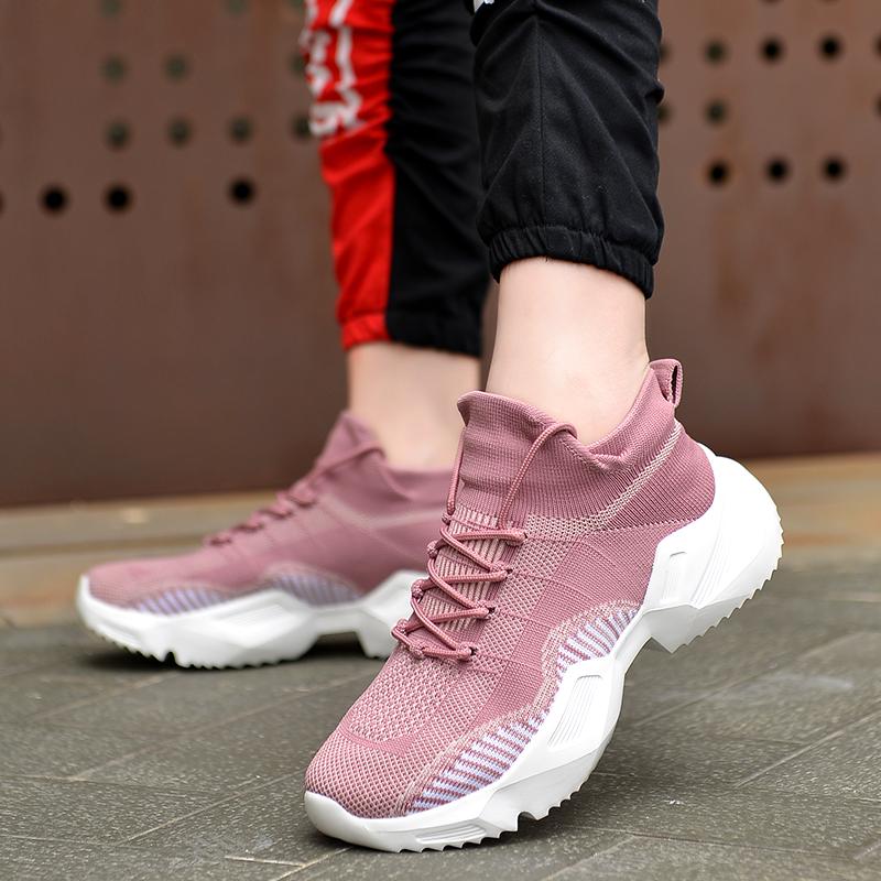 Sneakers Uomo Mesh Traspiranti Scarpe Sportive da Corsa Unisex Leggere Morbide Suola Spessa Forata Scarpe da Coppia Sneakers Atletiche Scarpe da Donna