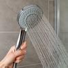 Adjustable 5-Jet Chrome Shower Head 22 Cm with Normal, Tonic, Massaging, Foaming, and Soft Modes for Bathroom