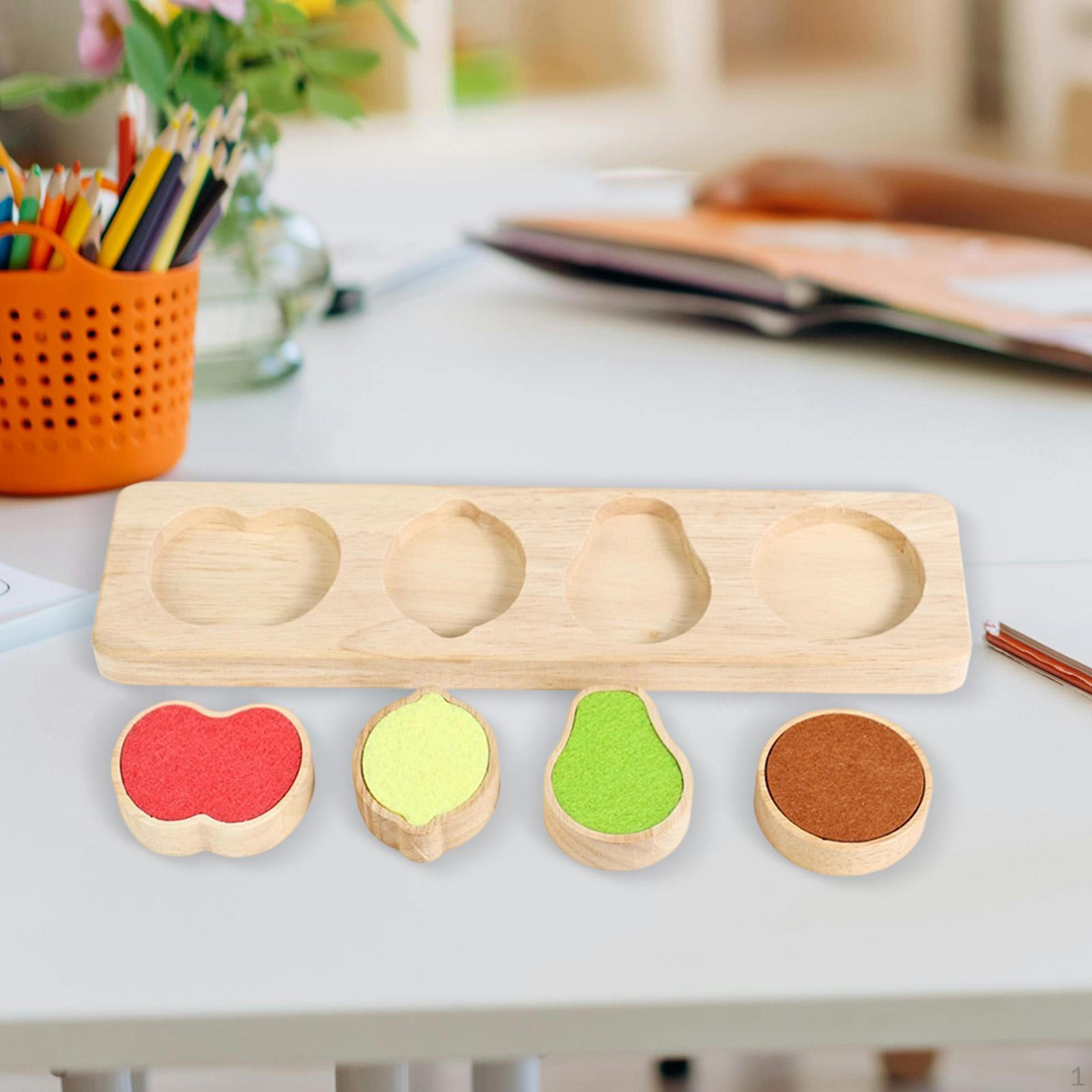 

Shape Puzzle Toys Early Educational Color Recognition Develop Intelligence Sensory Toy Wooden Fruit