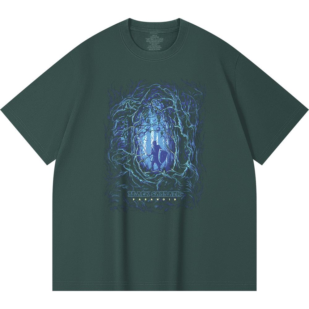 230 g/m² 100% Bavlna T-shirt Heavy Metal Rocková Kapela Tisk Populární Hudby Unisex Těžký Bavlněný T-shirt