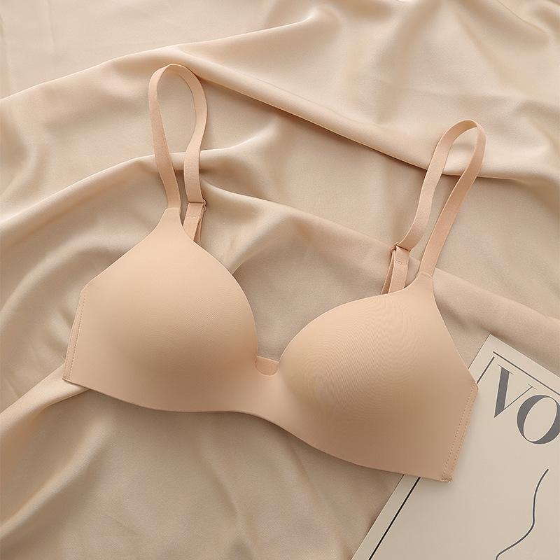 Smooth non-marking cup, no steel ring, small chest gathering underwear, comfortable upper support, anti-sagging collection breast bra HXW