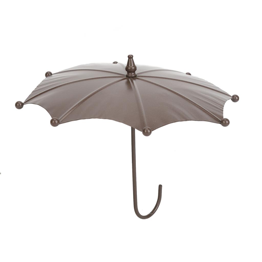 Mangiatoia per Uccelli a Forma di Ombrello, Vasca per Uccelli in Metallo per Decorazione Giardino, Facile da Pulire, Protezione dalle Intemperie, Materiale in Ferro